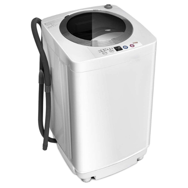 Giantex - Portable Washing Machine, Full Automatic Washer and Dryer Combo, Built-in Pump Drain 8 LB Capacity