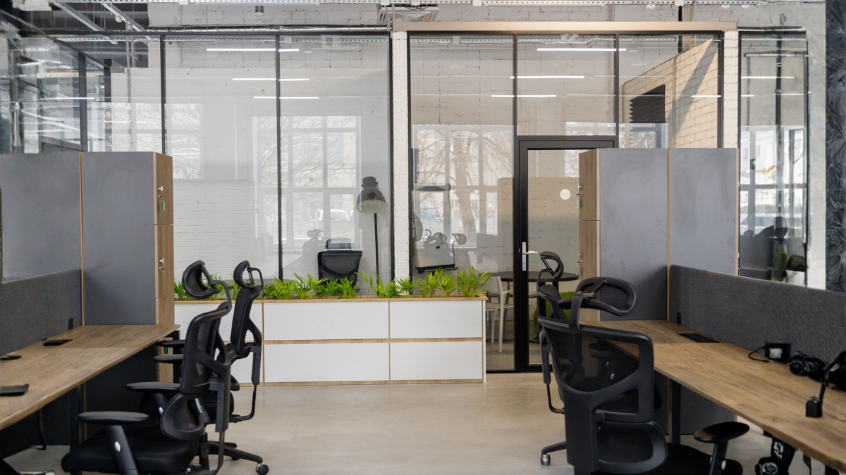 Interior view of coworking space