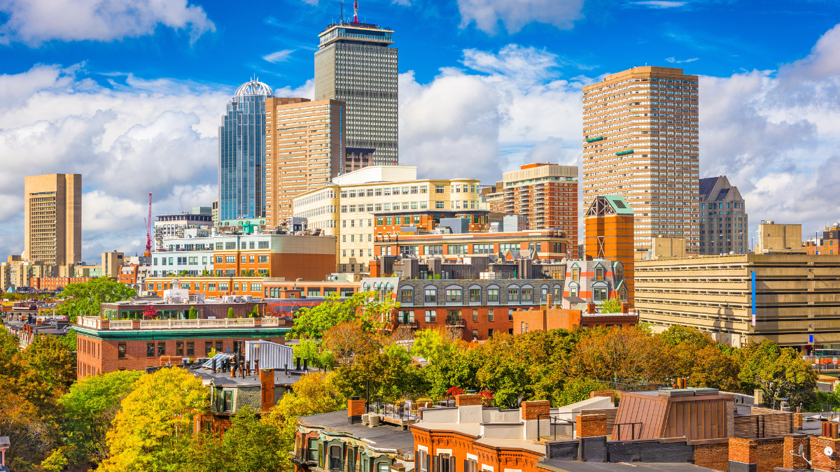 Skyline of Boston, Massachusetts USA