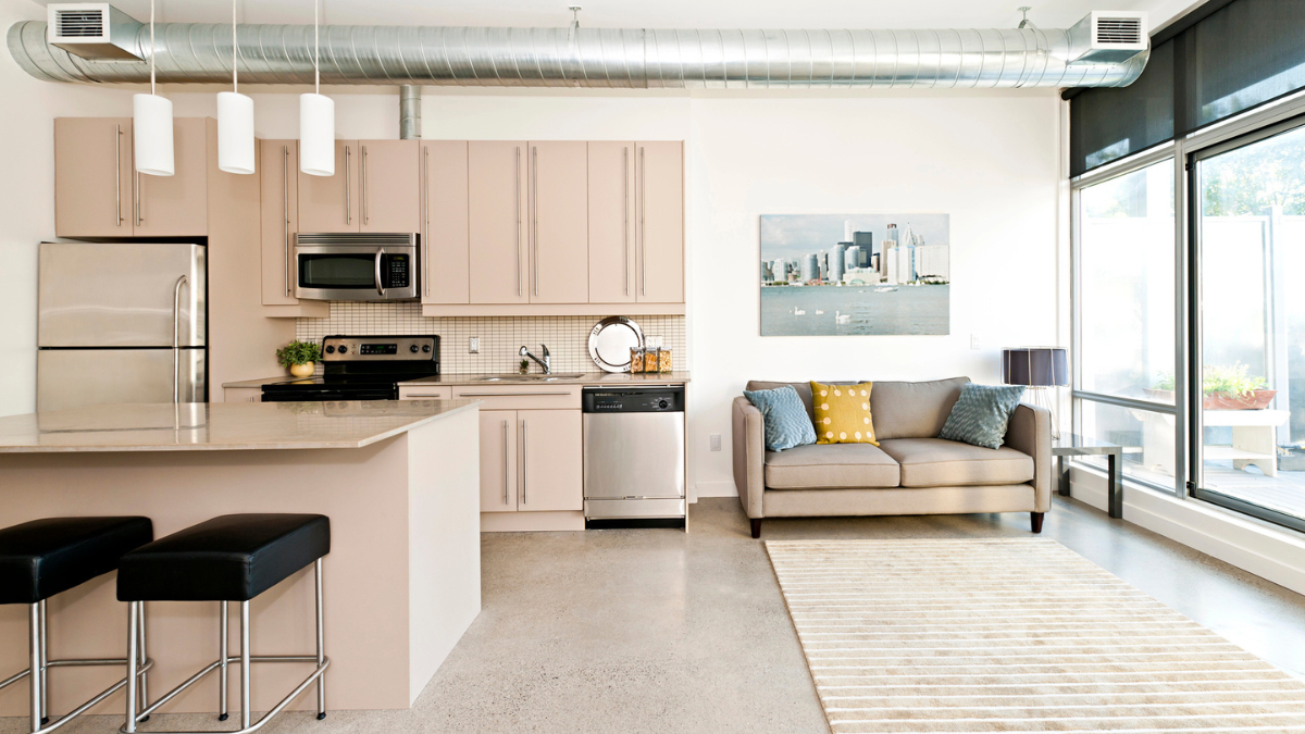 Modern open-concept home features efficient HVAC, natural light, and safe comfortable living upgrades for families.