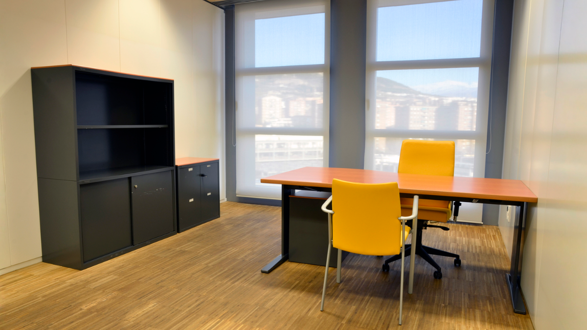 Small commercial office unit prepared for leasing helps residential landlords transition to their first business tenant.